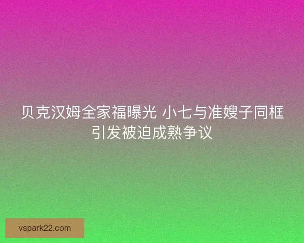贝克汉姆全家福曝光 小七与准嫂子同框引发被迫成熟争议